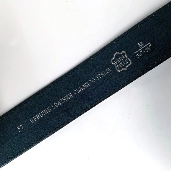 Handmade Peace Sign Metal Belt Buckle with Crystals & Detachable Distressed Belt - Picture 7 of 9